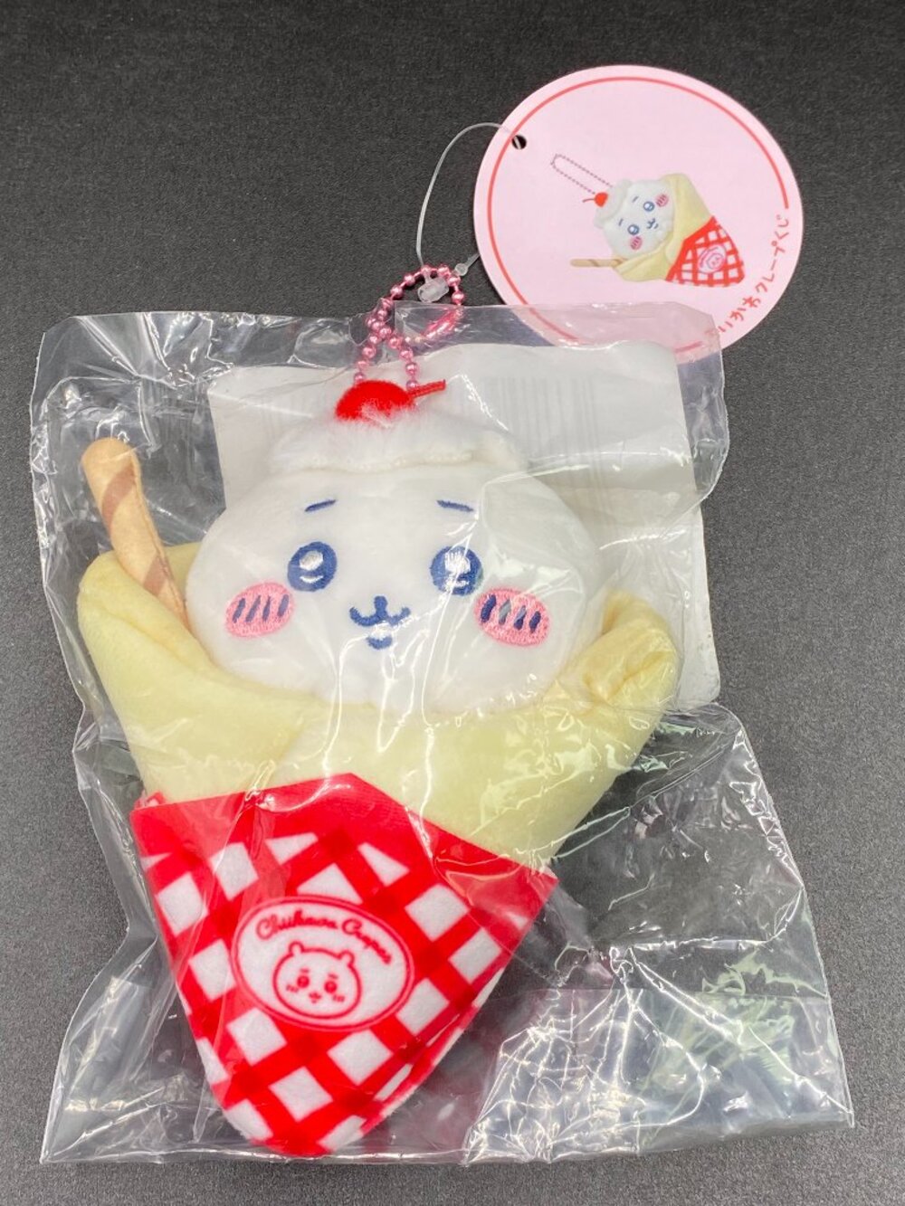Chiikawa Crepe Mascot (C) Key Chain Plush Doll Cute Kawaii NWT